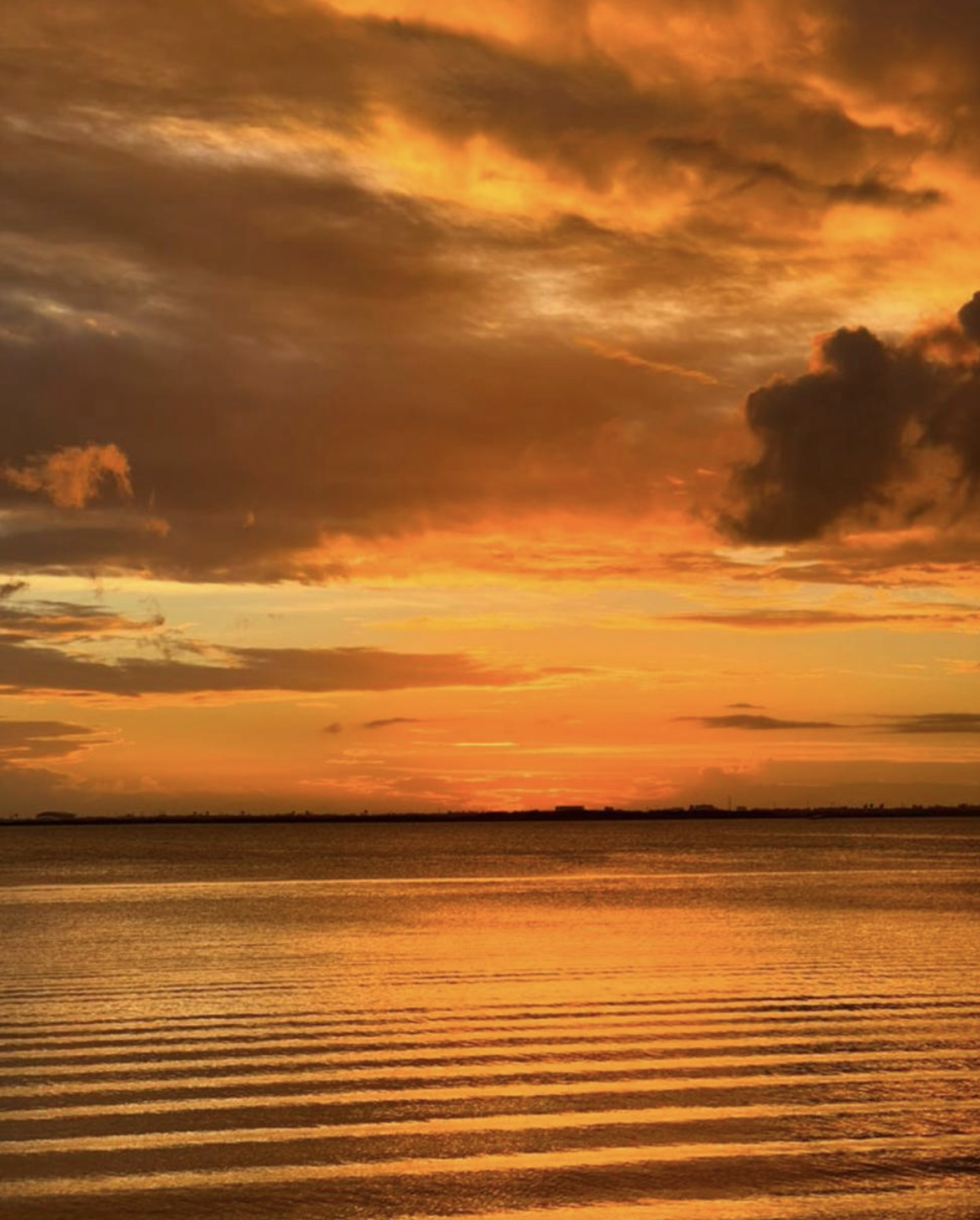 Lagoon sunset view from Casa Tortugas