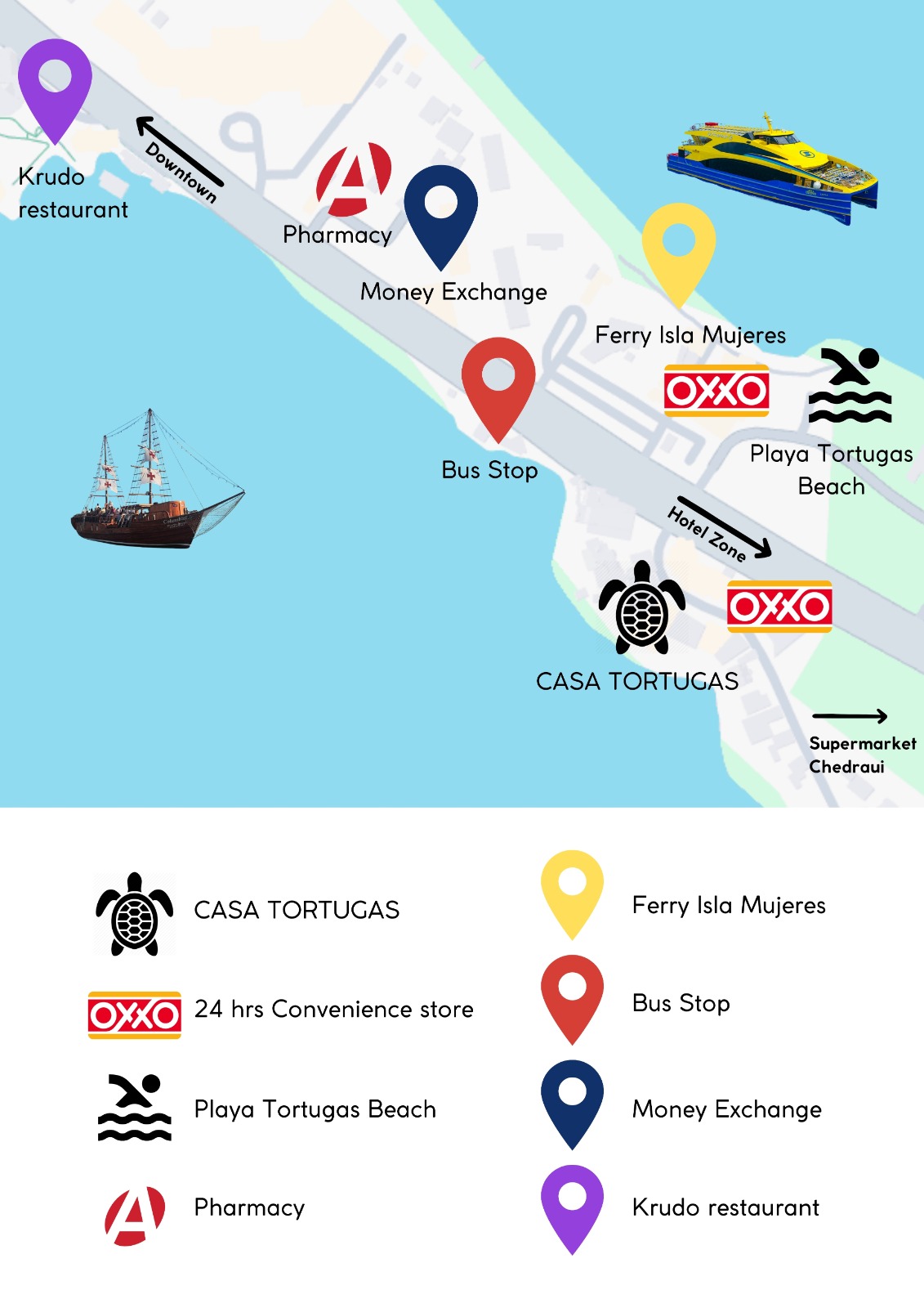 Casa Tortugas Map Pin